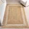 Nuloom Louisa Jute Bordered Area Rug 4ft x 6ft MGNT01A-406 - alternate 1